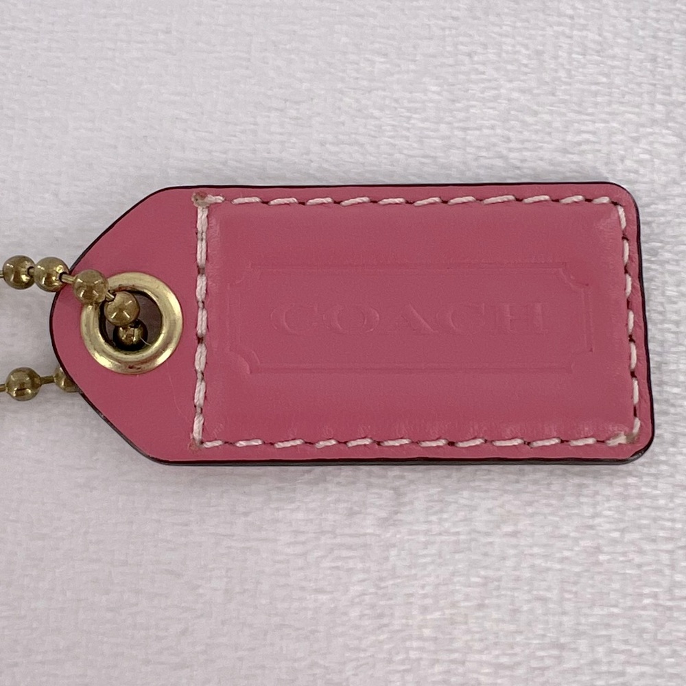 Coach Pink Bag Tag - Picture 2 of 6